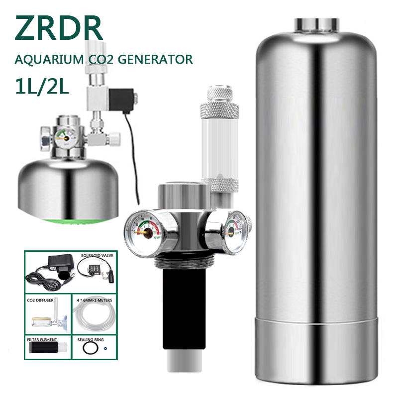 Planted Aquarium Co2 - ZRDR Aquarium CO2 Generator Dual Pressure