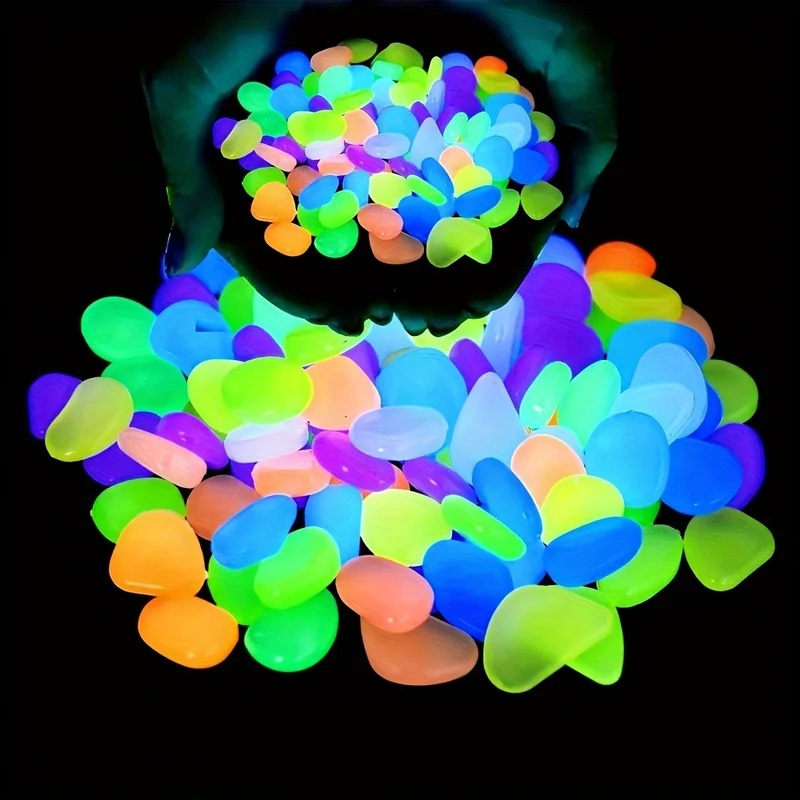 Planted Aquarium Mini - 50-200pcs Glow in The Dark Pebbles