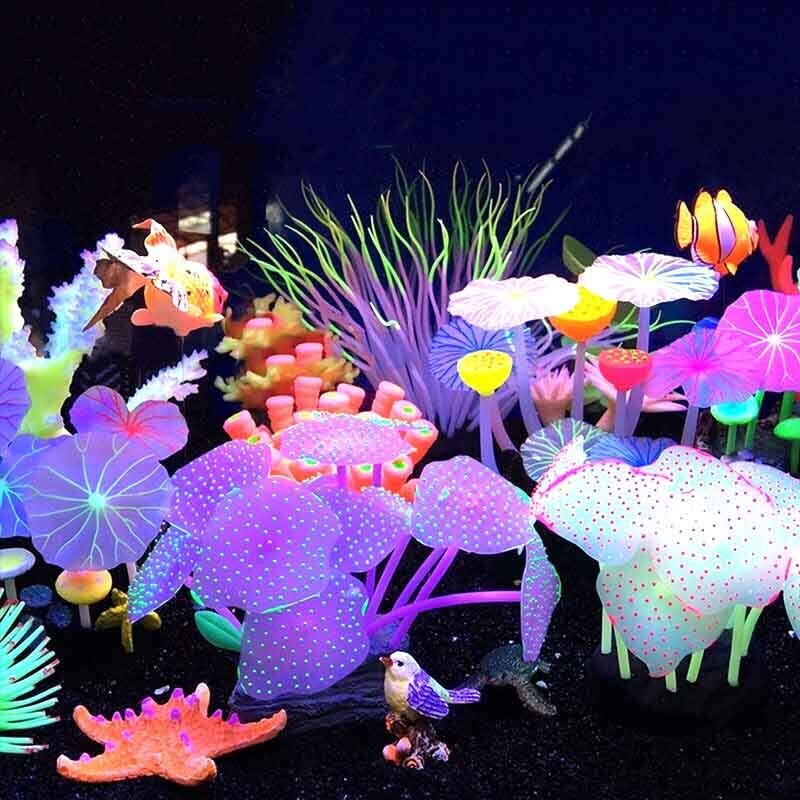 Silicone Glowing Landscape Art - Aquarium Plant Live review and price