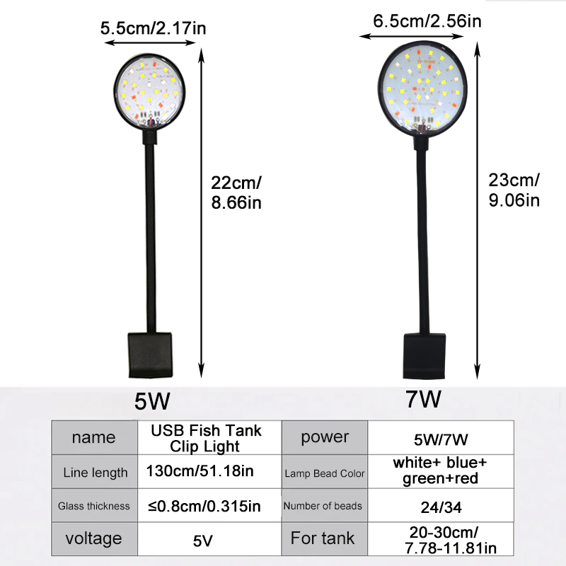 USB Aquarium LED Lamp Fish Tan - Planted Aquarium Mini review and price
