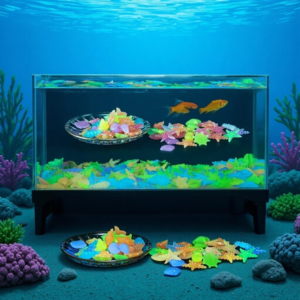 Glowing Luminous Ocean Stones  - Planted Aquarium Supplies review and price