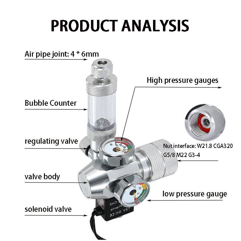 New DIY Aquarium CO2 Regulator - Planted Aquarium Co2 review and price