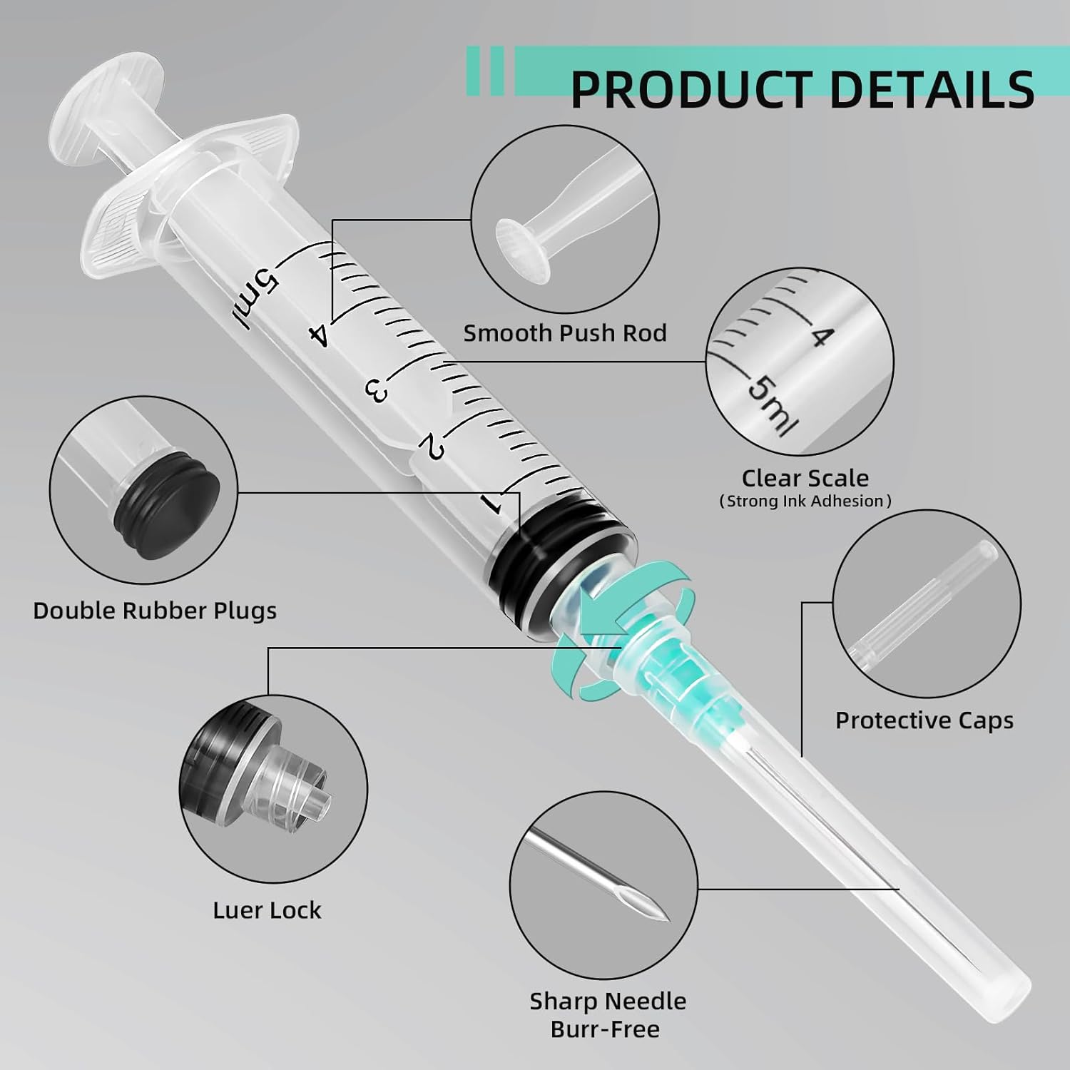 5ml Luer Lock Syringe, Suitabl - Planted Aquarium Supplies review and price