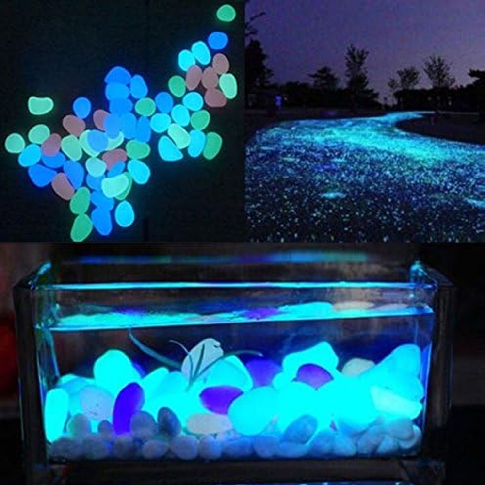 Fish Tank Rocks Glow Blue Pebb - Planted Aquarium Supplies review and price