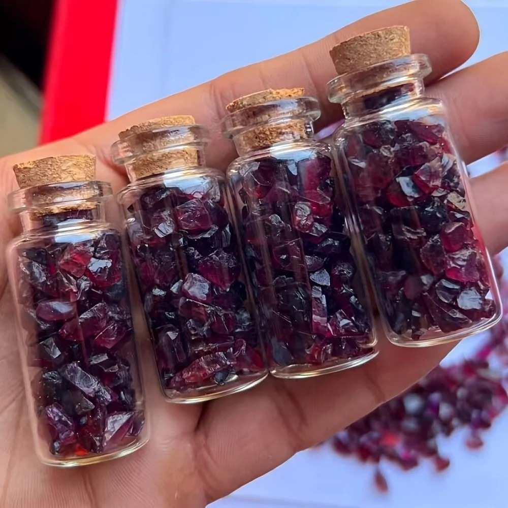 Natural Raw Garnet Gemstone Ch - Planted Aquarium With Gravel review and price