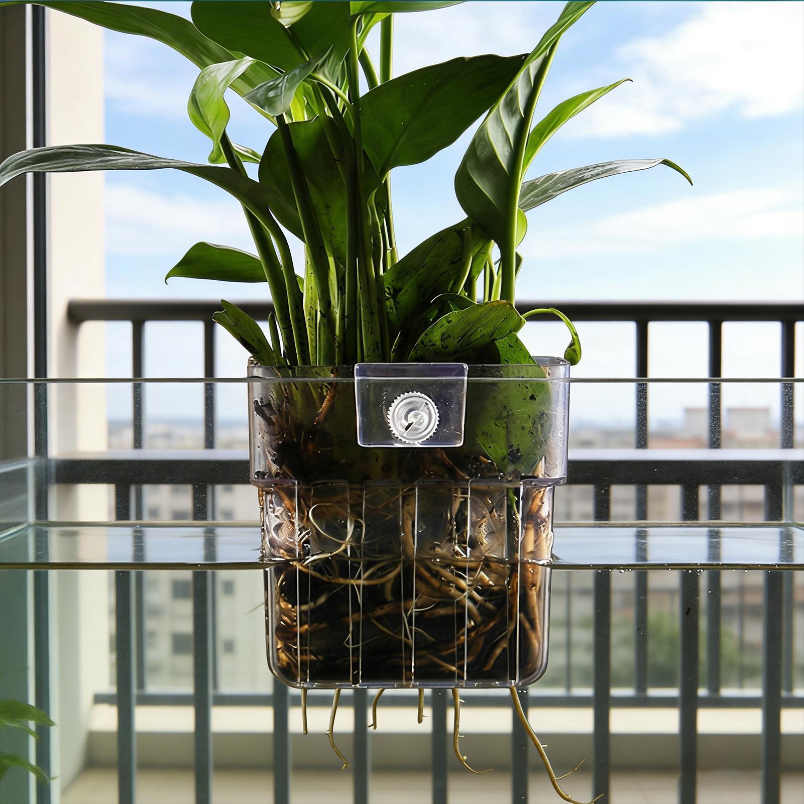 Aquarium Transparent Hanger Po - Aquarium Plant Live review and price