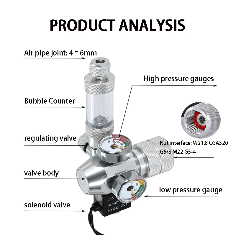 New DIY Aquarium CO2 Regulator - Planted Aquarium Co2 review and price