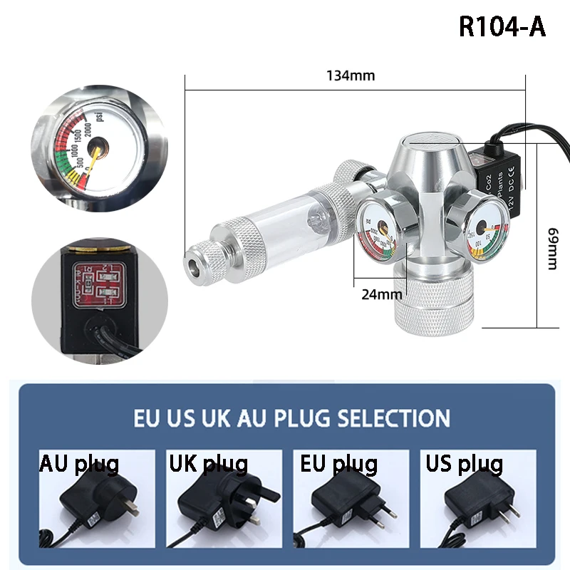 New DIY Aquarium CO2 Regulator - Planted Aquarium Co2 review and price
