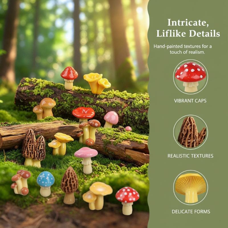 Mini Resin Mushroom Ornament H - Planted Aquarium Mini review and price